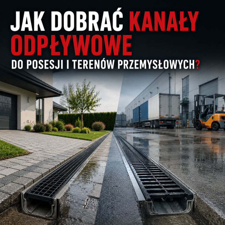 Jak dobrać kanały odpływowe do posesji i terenów przemysłowych?